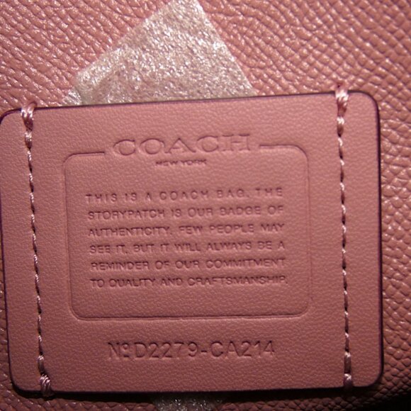 NWT Coach Mollie Bucket Bag Rouge Pink Leather Quiet Luxury Convertible Tote - Picture 13 of 13
